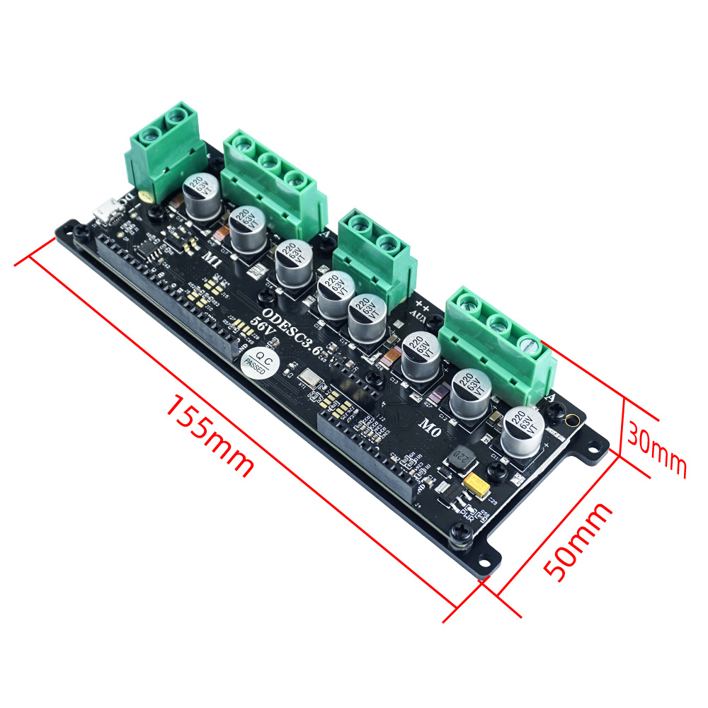 وحدة تحكم ODESC3.6 عالية الأدا - مراجعة Odrive Dual Brushless Motor Controller وسعره